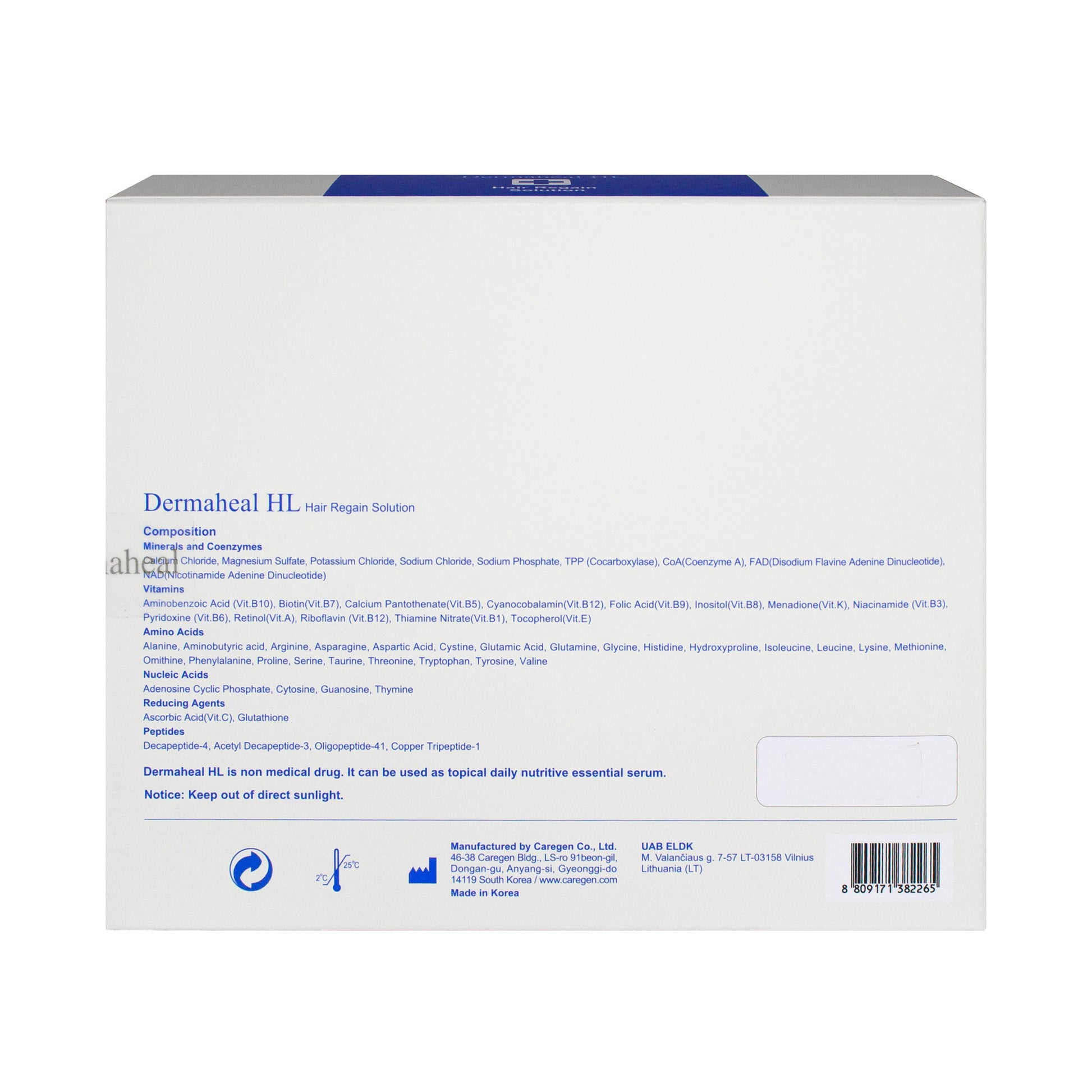 DermaHeal HL Hair Regain Solution (10x5ml)