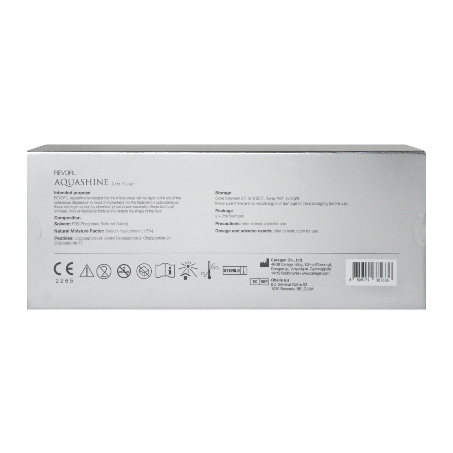 Revofil AQUASHINE Soft Filler (2×2ml)