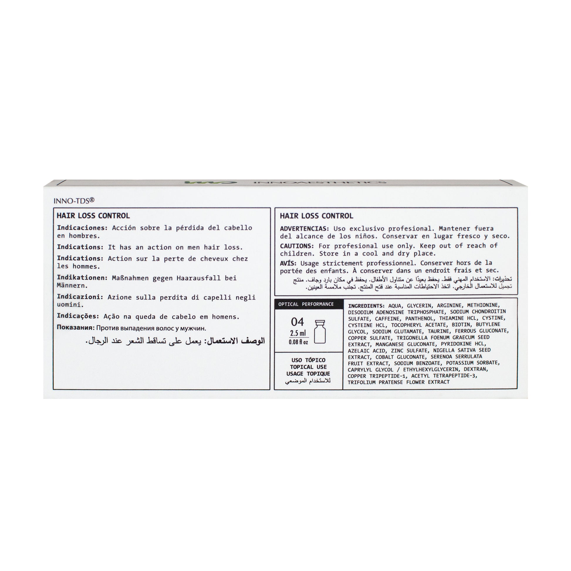 Innoaesthetics Hair Loss Control (4x2.5ml)