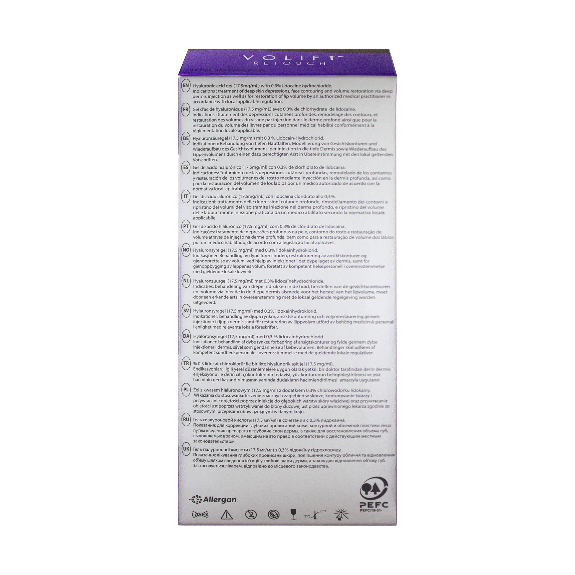 Juvederm Volift Retouch Lidocaine (2x0.55ml)