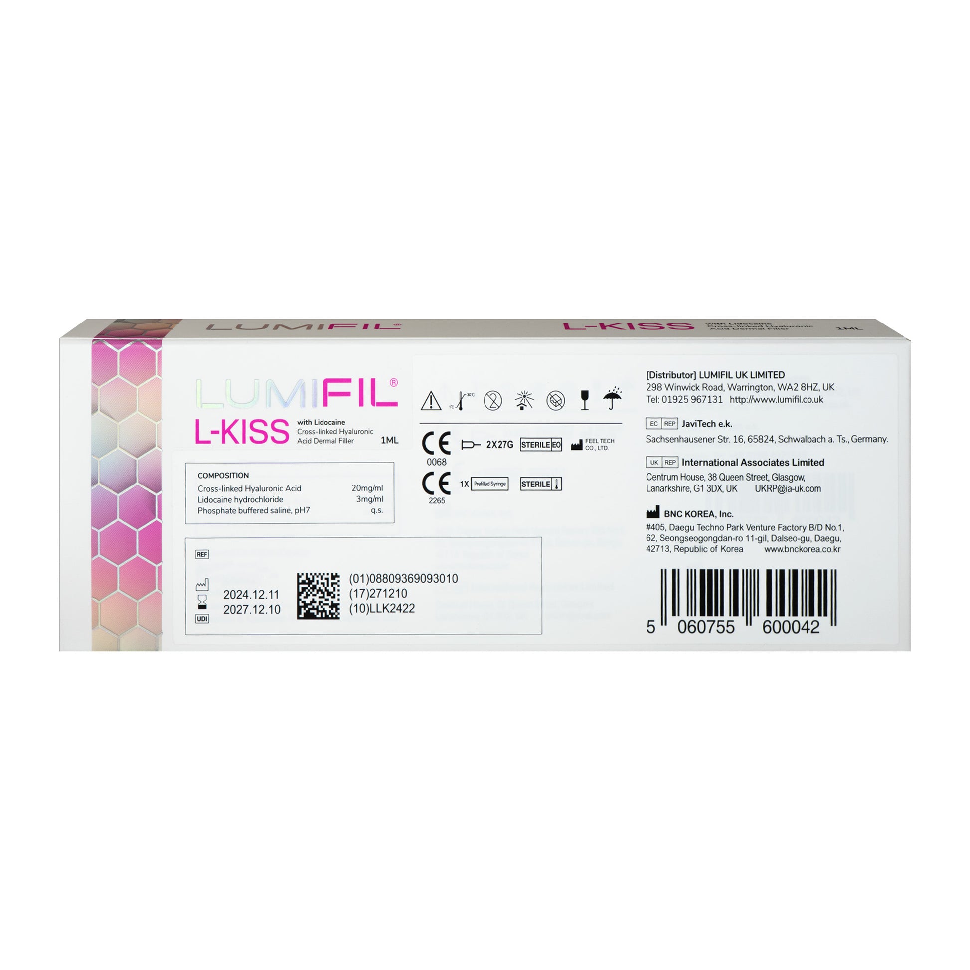 Lumifil L-Kiss Lidocaine (1x1ml)