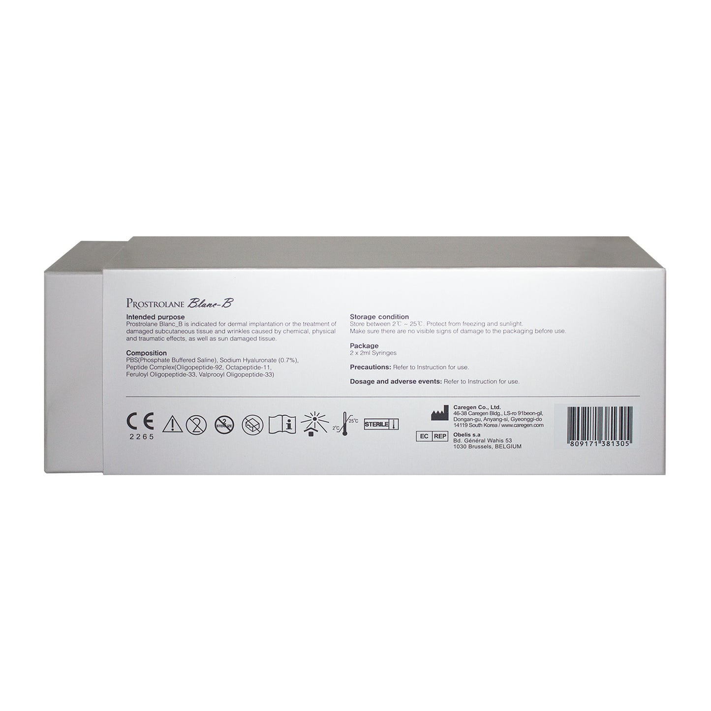 Prostrolane Blanc-B Dermal Filler (2×2ml)