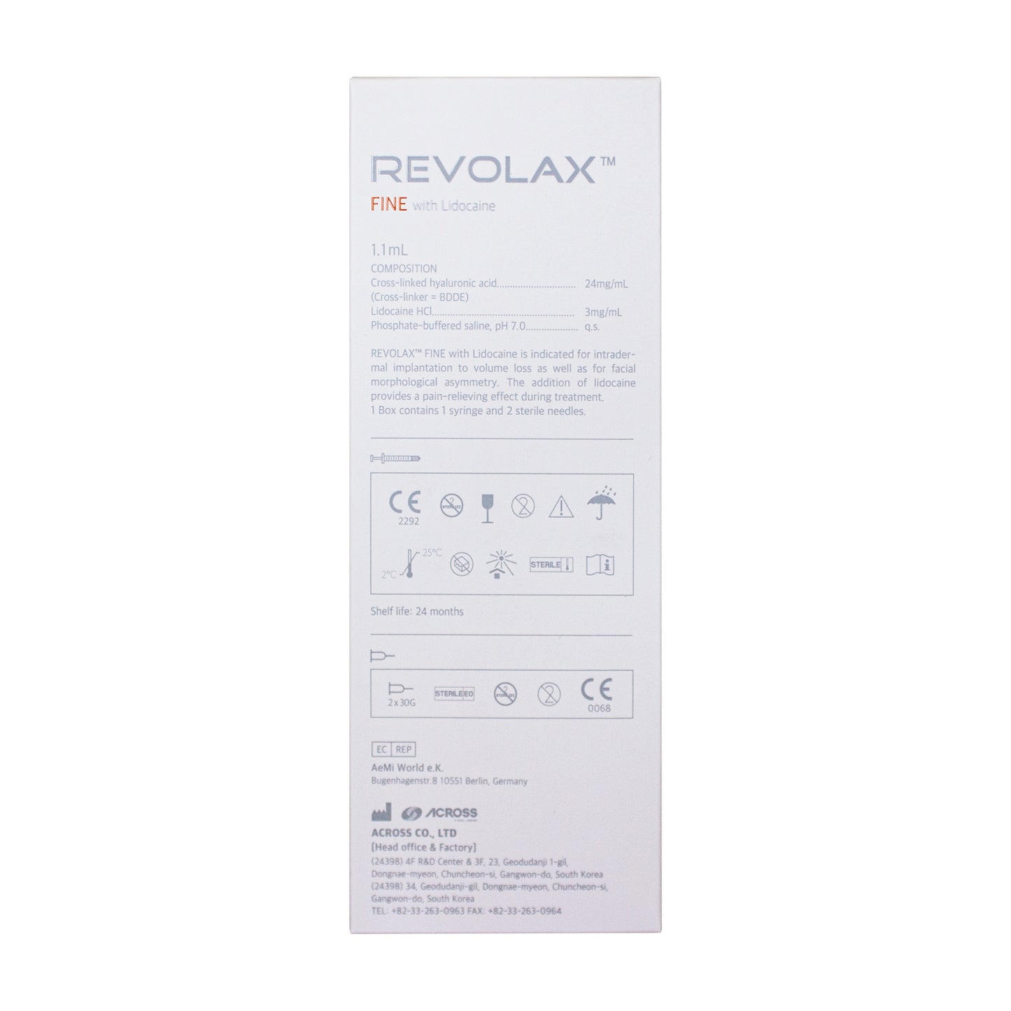 REVOLAX Fine Lidocaine (1x1,1ml)