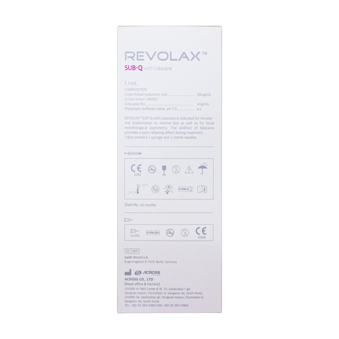 REVOLAX SUB-Q Lidocaine (1x1,1ml)