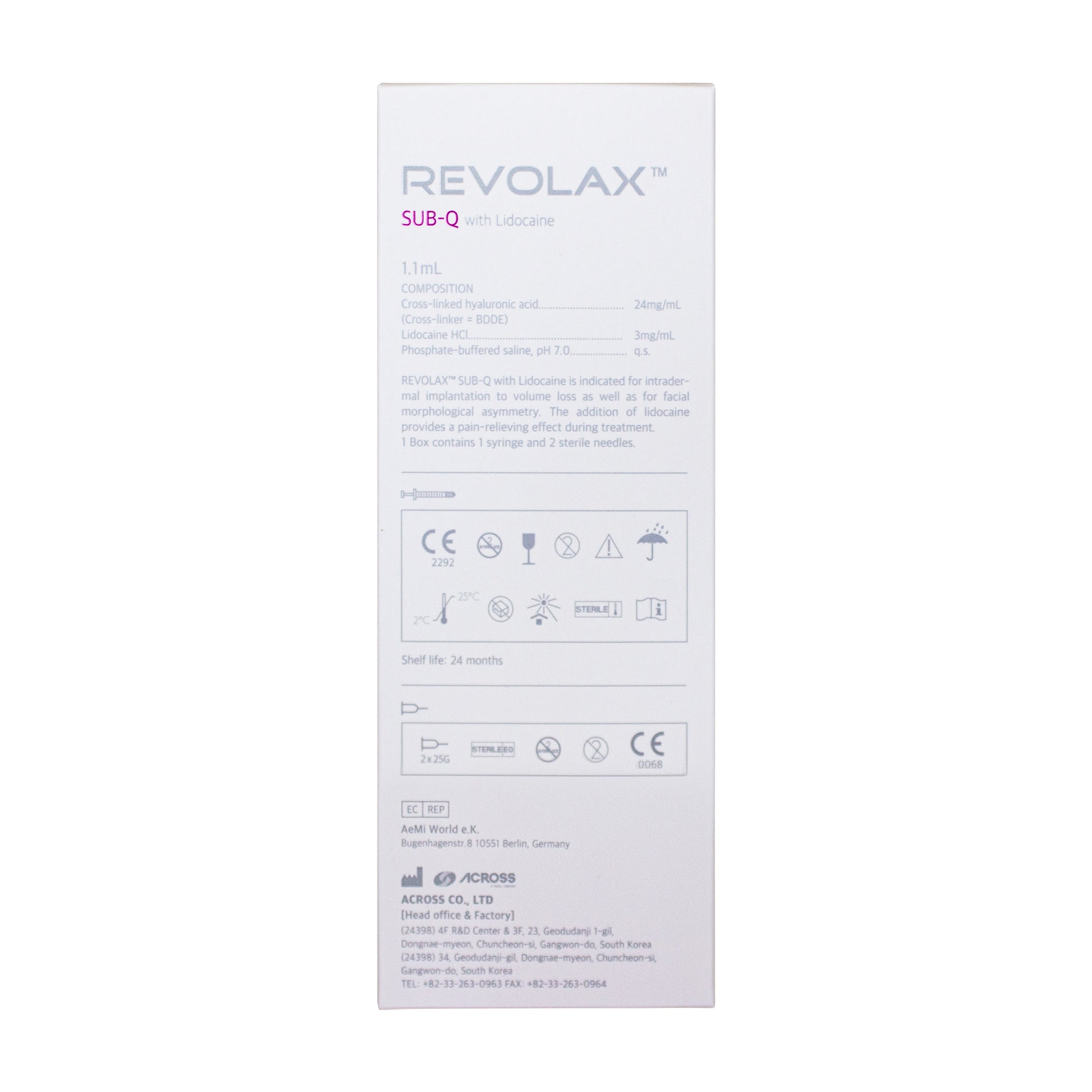 REVOLAX SUB-Q Lidocaine (1x1,1ml)