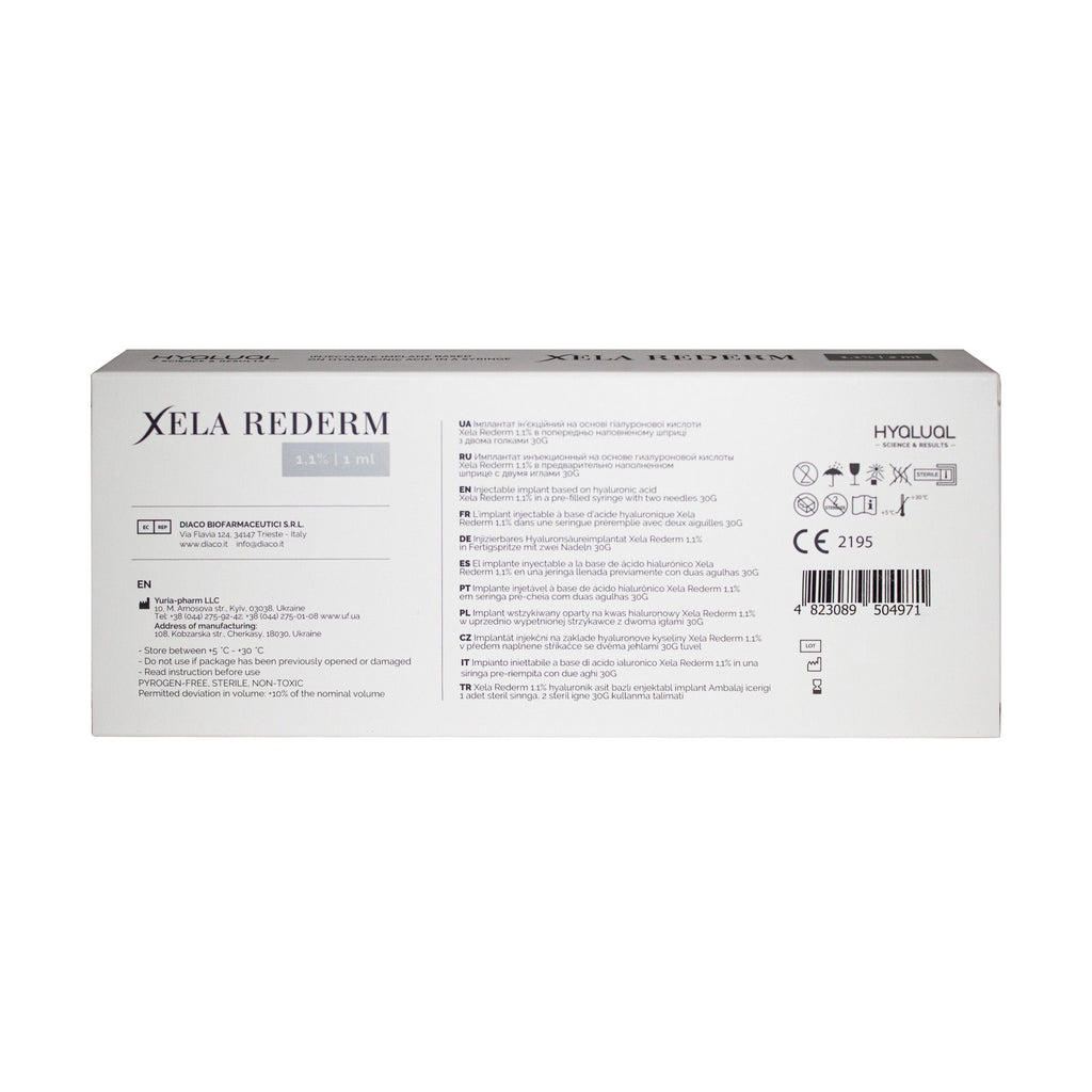 Hyalual Xela Rederm 1,1% (1x1ml)