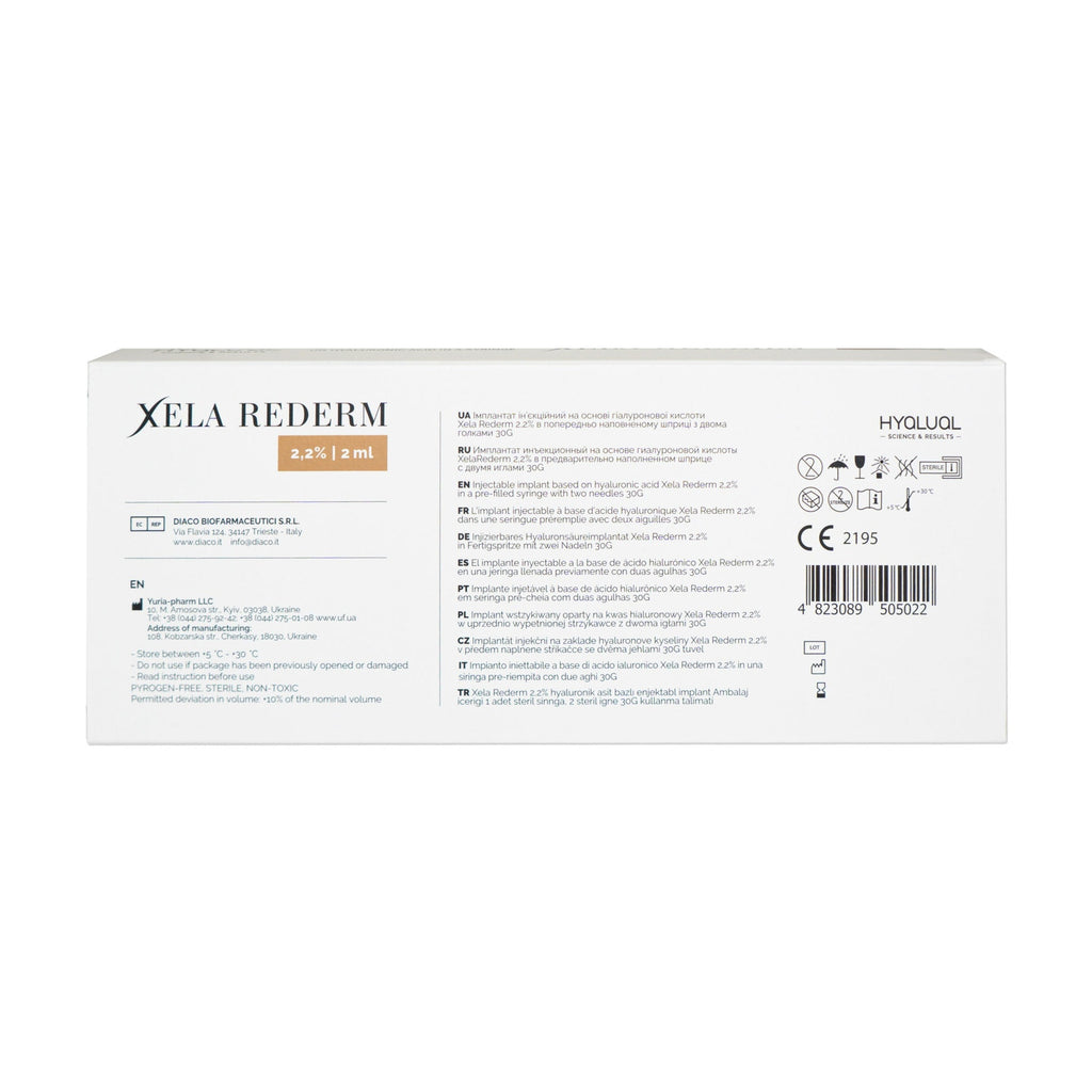 Hyalual Xela Rederm 2,2% (1x2ml)
