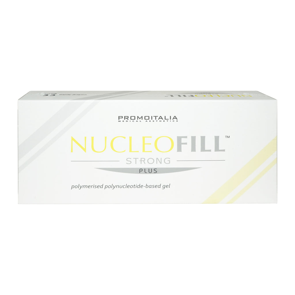 Box of NucleoFill Strong Plus gel by Promotalia on a white background