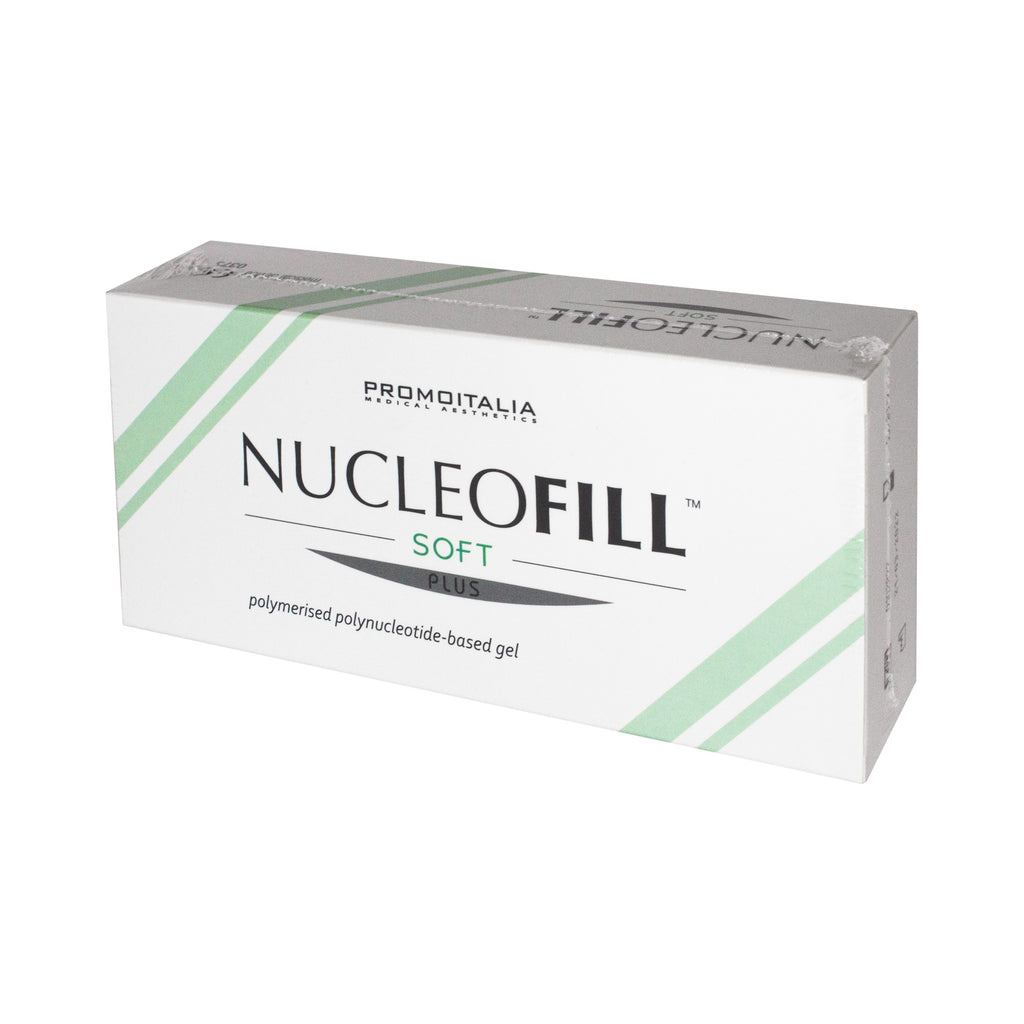 Box of Nucleofill Soft gel by Promotalia on a white background