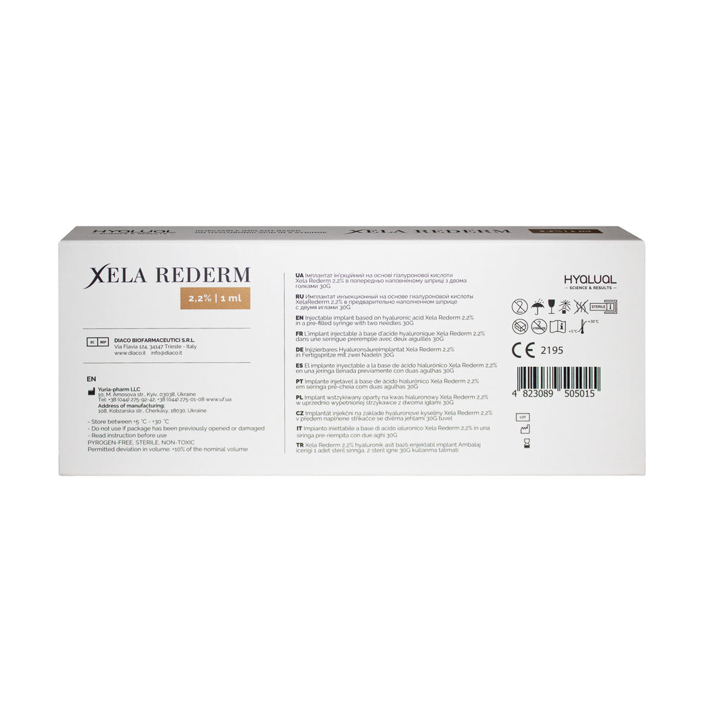 Hyalual Xela Rederm 2,2% (1x1ml)