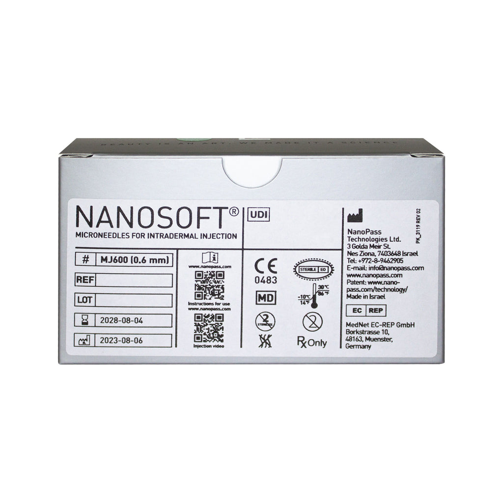 Fillmed Nanosoft Microneedles 0.6mm (30pcs.)