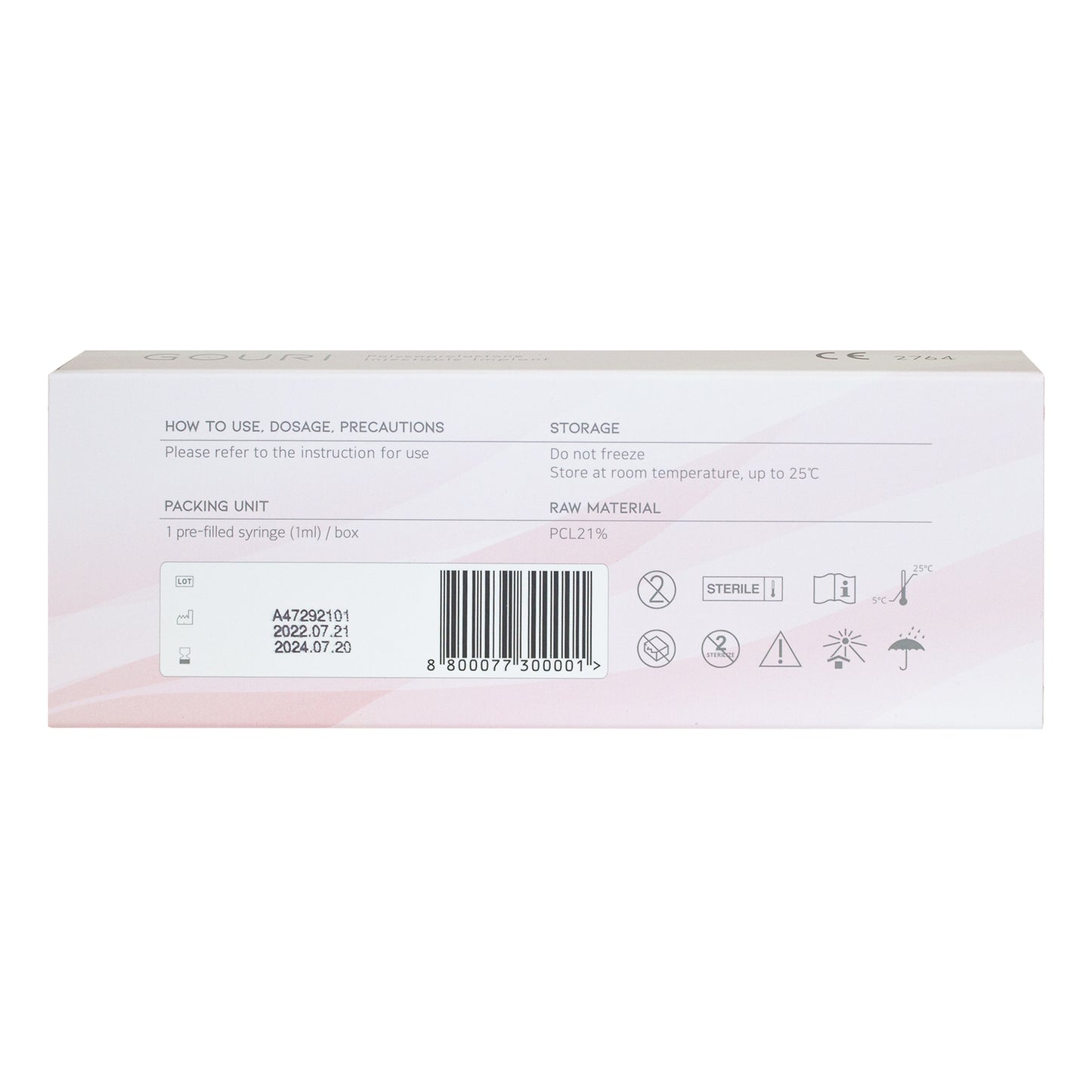 Gouri Polycaprolactone Injectable Implant (1×1ml)