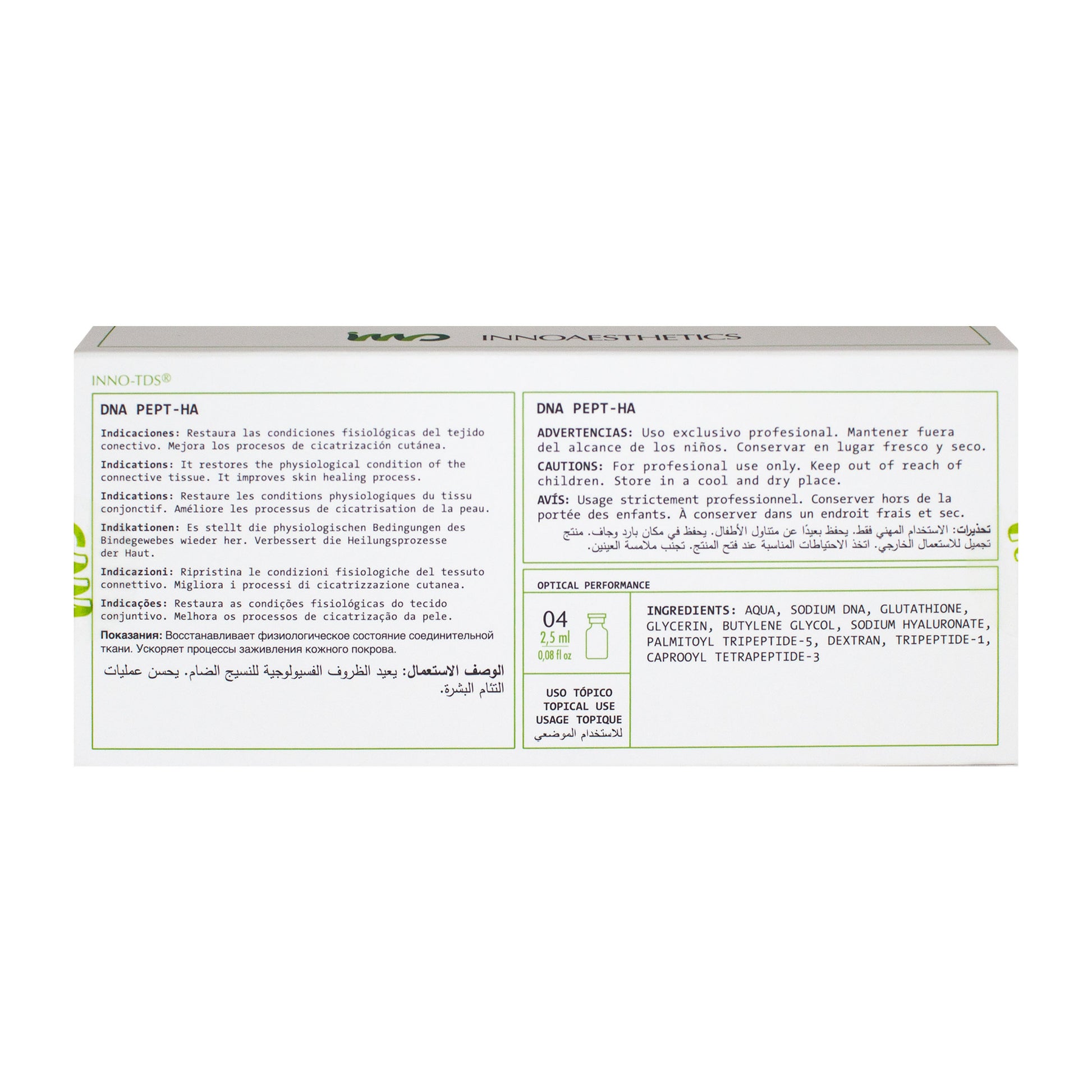 Innoaesthetics DNA Pept-Ha (4x2.5ml)