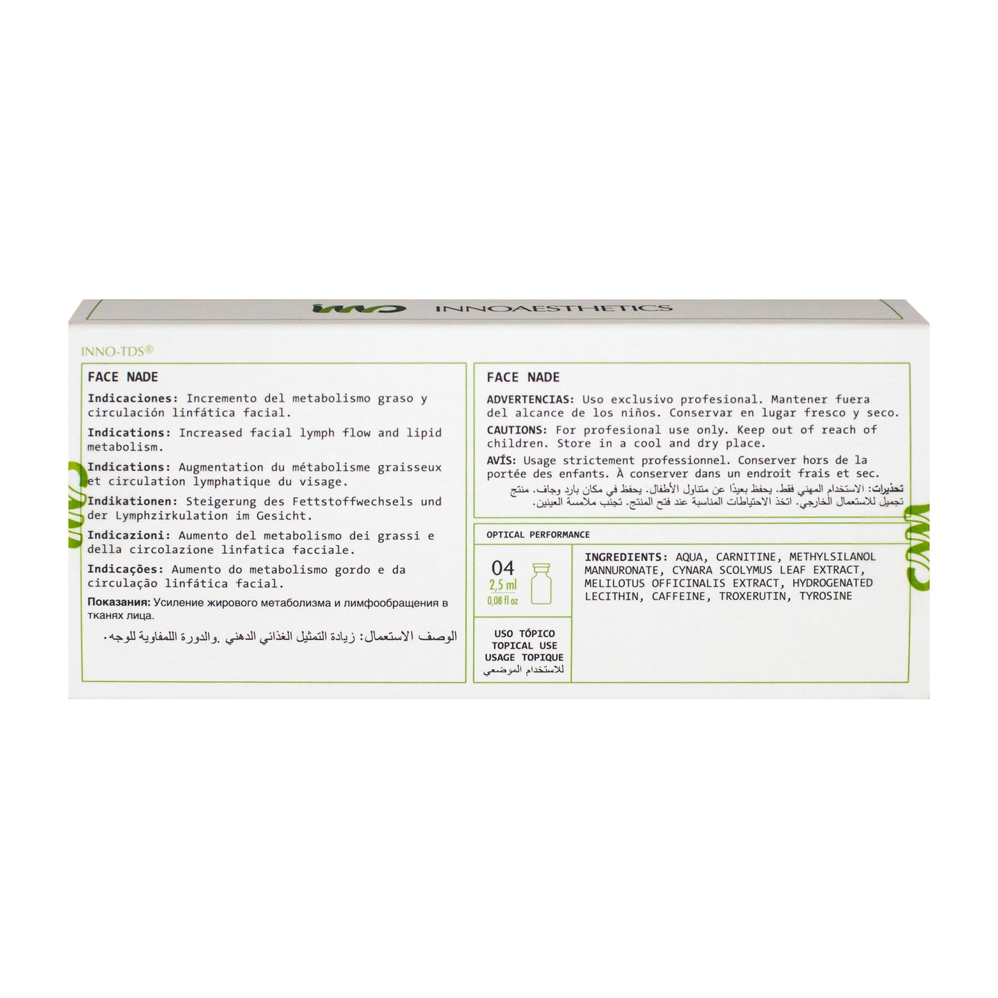 Innoaesthetics Face Nade (4x2.5ml)