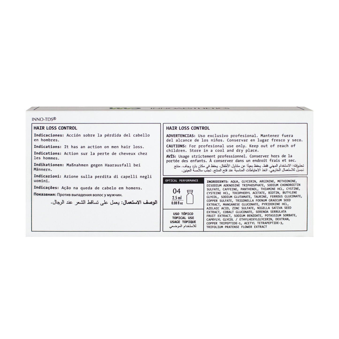 Innoaesthetics Hair Loss Control (4x2.5ml)