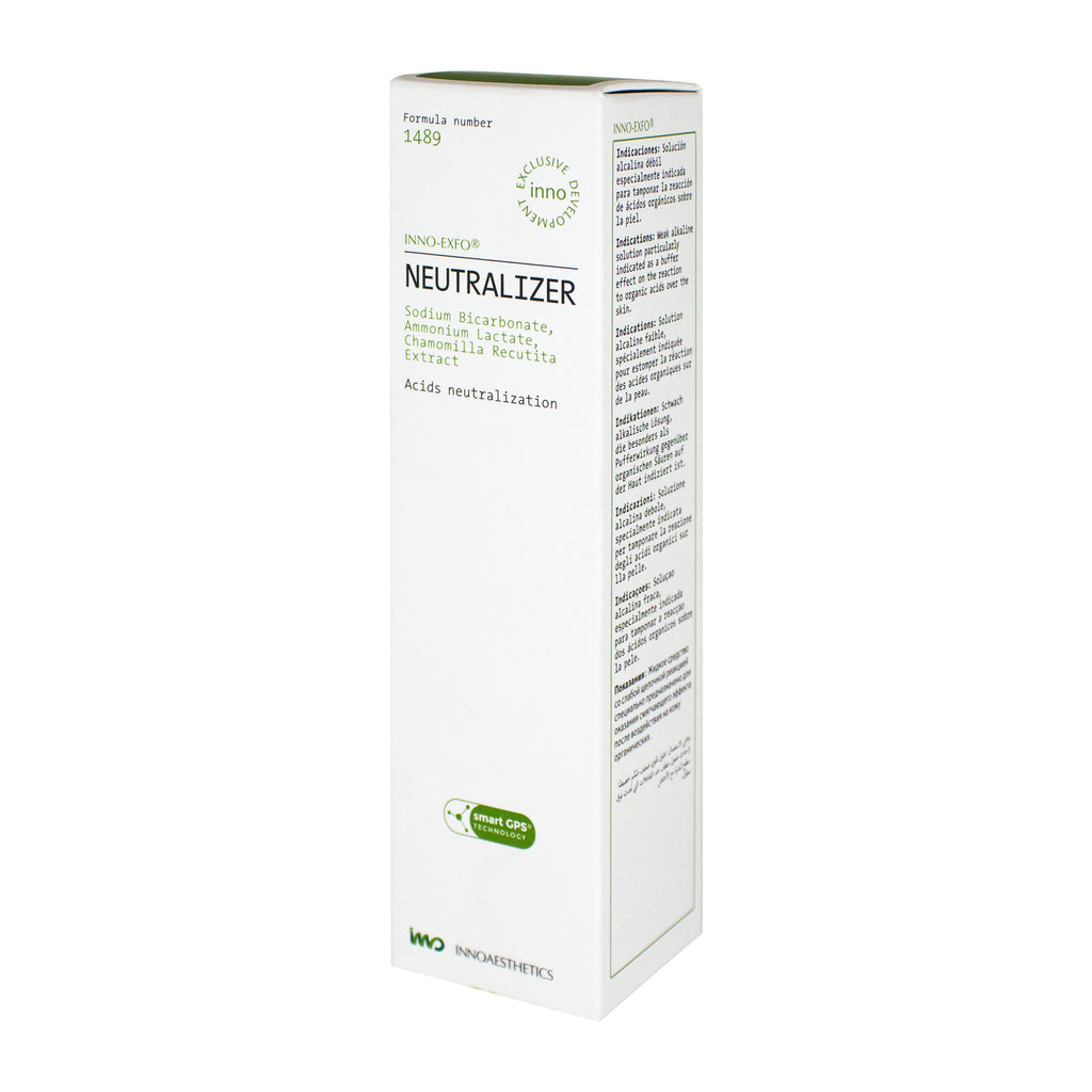 Box labeled 'Neutralizer' with text and branding on a white background