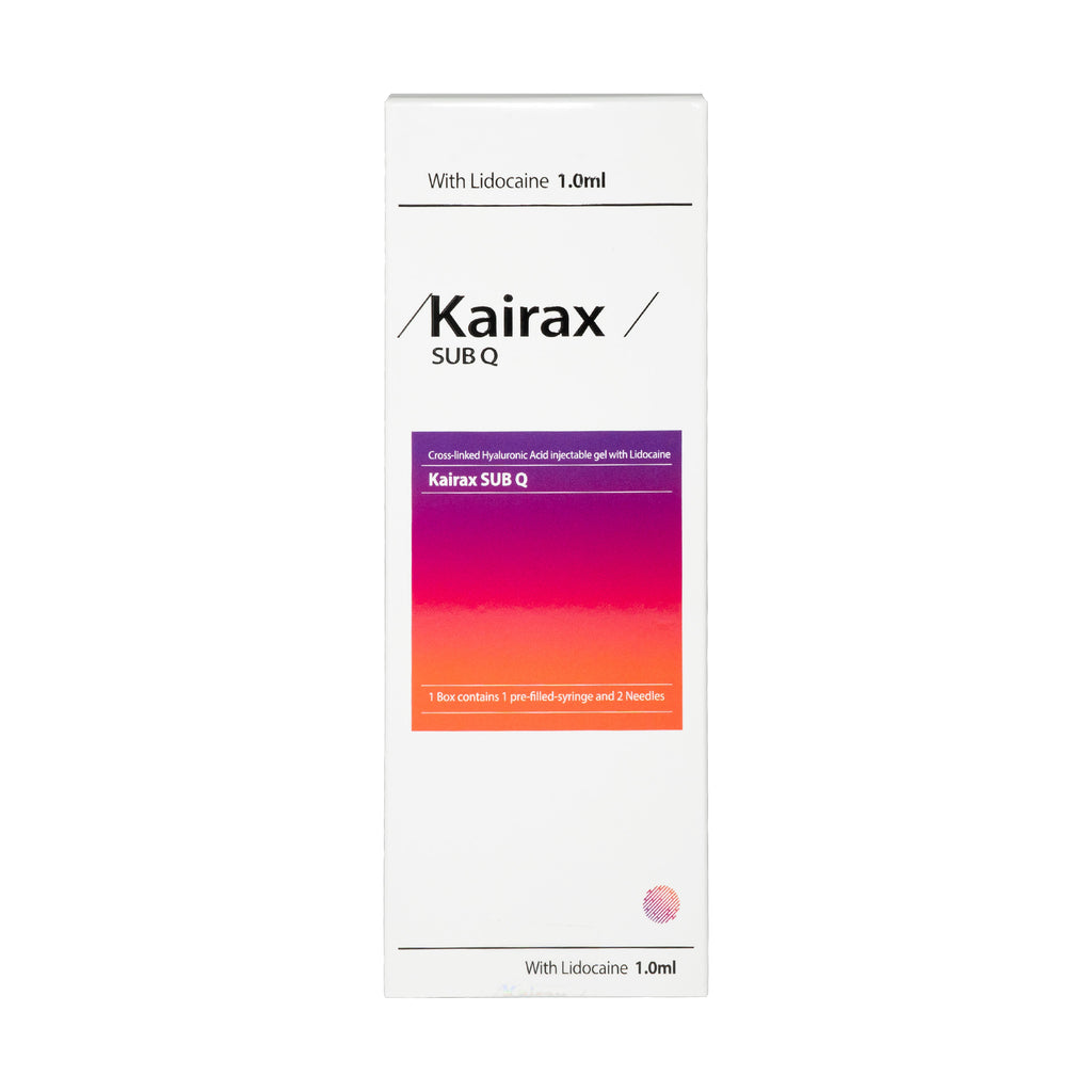 Kairax SUB Q packaging with gradient design on a white background