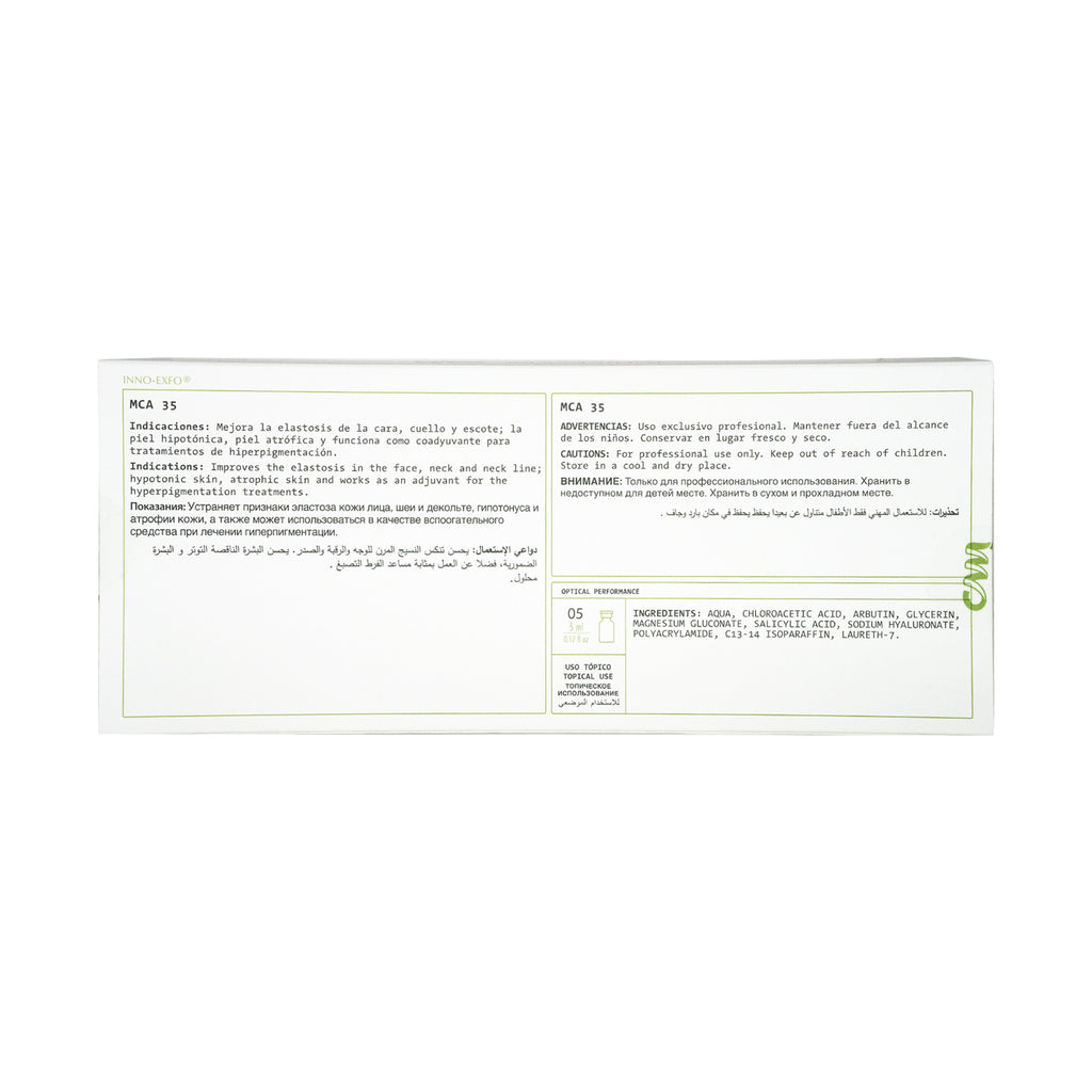 Product label with text on a white background