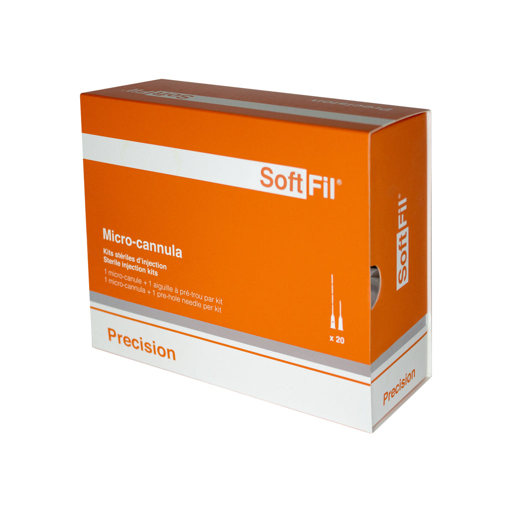 SoftFil Präzisions-Mikrokanülen + Nadelset 20 Stück - 25G (0,50 mm), 2" (50 mm)