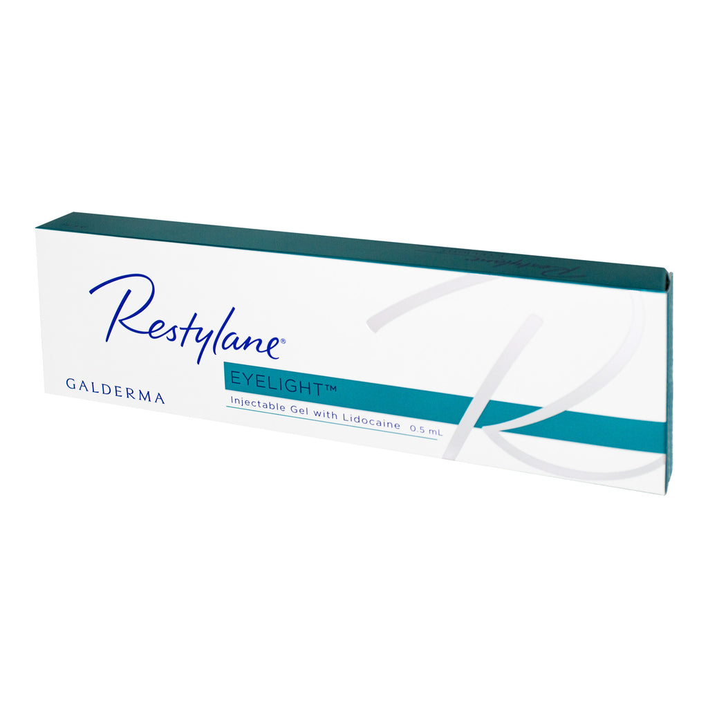Box of Restylane Galderma on a white background