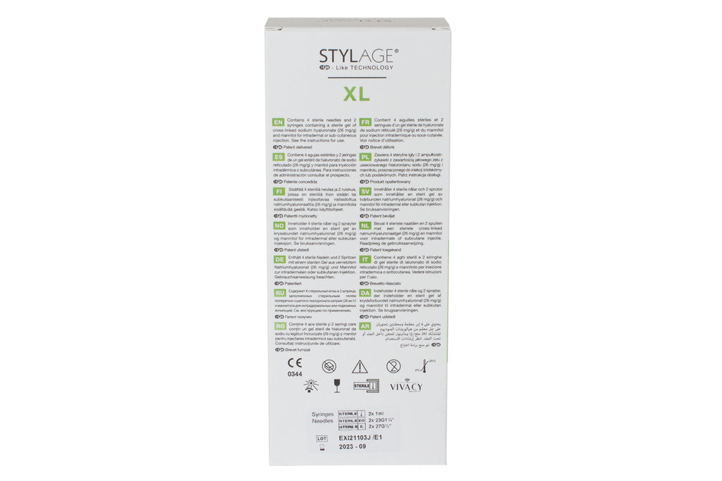 Stylage XL packaging on a white background