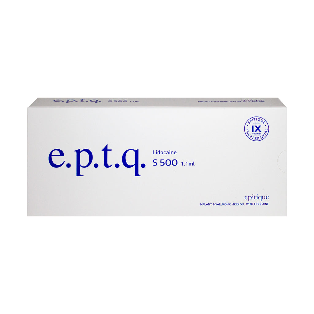 e.p.t.q. Lidocaine S 500 1.1ml packaging on a white background
